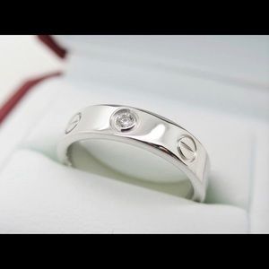 Cartier love band size 51 with diamond